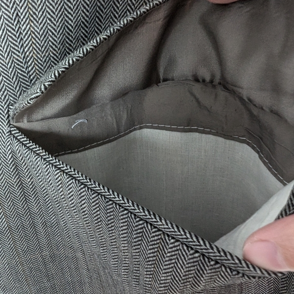 Lauren Ralph Lauren 100% Wool Herringbone Patterned Blazer Sz 44R - Picture 2 of 14